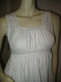 GIRLS KIDS Clothing Tops WHITE Sleeveless Empire Waist Squareneck TOP BLOUSE Junior Jr size XS XXS