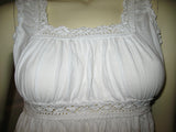 GIRLS KIDS Clothing Tops WHITE Sleeveless Empire Waist Squareneck TOP BLOUSE Junior Jr size XS XXS