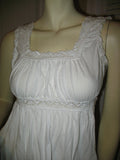 GIRLS KIDS Clothing Tops WHITE Sleeveless Empire Waist Squareneck TOP BLOUSE Junior Jr size XS XXS
