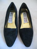 NEW Womens Shoes MOOTSIES TOOTSIES Dark Navy Blue SUEDE VELVET High Heels Women SHOE Footwear size 6 B