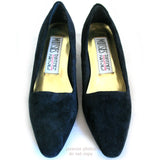 NEW Womens Shoes MOOTSIES TOOTSIES Dark Navy Blue SUEDE VELVET High Heels Women SHOE Footwear size 6 B