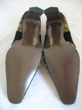 New Vintage 80s 90s Amanda Womens Shoes Block High Heels Leopard Animal Print Size 6 M
