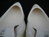 NEW USA MADE SHINY CREAM WHITE Women HIGH HEELS SHOES Sequins Beads sz 5-1/2 B