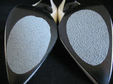NEW USA MADE SHINY CREAM WHITE Women HIGH HEELS SHOES Sequins Beads sz 5-1/2 B