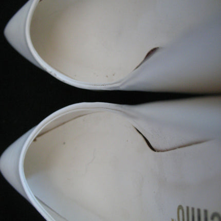 ELLEMENNO CREAM WHITE Womens Ladies Classic 3-1/4 in HIGH HEELS Womens SHOES size 5-1/2