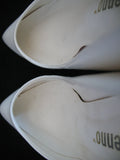 ELLEMENNO CREAM WHITE Womens Ladies Classic 3-1/4 in HIGH HEELS Womens SHOES size 5-1/2