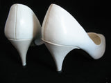 ELLEMENNO CREAM WHITE Womens Ladies Classic 3-1/4 in HIGH HEELS Womens SHOES size 5-1/2