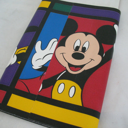 VINTAGE Old DISNEY MICKEY MOUSE Minnie DONALD DUCK WALL BORDER Self Stick 7"x15'