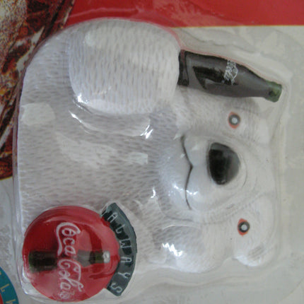 NEW Sealed Old 1995 COCA COLA COKE Drink Drinks Beverage Soda 3D WHITE POLAR BEAR BEARS MAGNET MAGNETS Ref Refrigerator Collectibles For Collectors