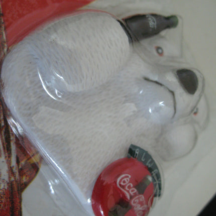 NEW Sealed Old 1995 COCA COLA COKE 3D WHITE POLAR BEAR MAGNET Ref Refrigerator Collectibles For Collectors