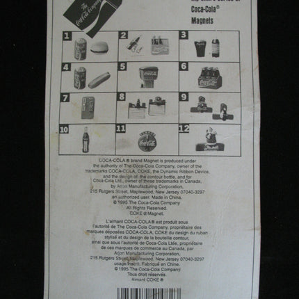 NEW Sealed Old 1995 COCA COLA COKE 3D WHITE POLAR BEAR MAGNET Ref Refrigerator Collectibles For Collectors