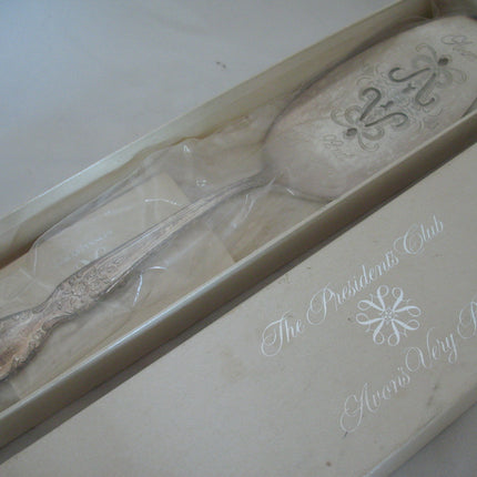 NEW VINTAGE AVON 1978 President's Club SILVER PLATE Plated SPOON CAKE PIE SERVER Serving Party Home Kitchen Collectible Collectors