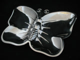 BUTTERFLY Metal CANDY DISH TRAY BOWL Kitchen Table Display Plate Keys Container