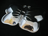 BUTTERFLY Metal CANDY DISH TRAY BOWL Kitchen Table Display Plate Keys Container