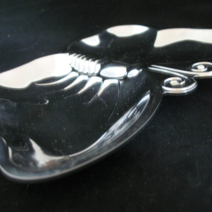 BUTTERFLY Metal CANDY DISH TRAY BOWL Kitchen Table Display Plate Keys Container
