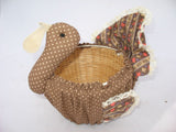 3pcs NEW AVON THANKSGIVING DAY TURKEY Bamboo BASKET CONTAINERS Holiday Season Home Decors Decorations