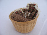 3pcs NEW AVON THANKSGIVING DAY TURKEY Bamboo BASKET CONTAINERS Holiday Season Home Decors Decorations