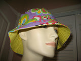 NEW Women HAT BUCKET Multi Colored Floral Flowers Beach Summer Spring Wear