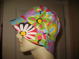 NEW Women HAT BUCKET Multi Colored Floral Flowers Beach Summer Spring Wear