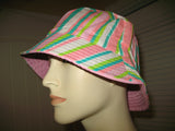 NEW Women HAT BUCKET Multi Colored Floral Flowers Beach Summer Spring Wear
