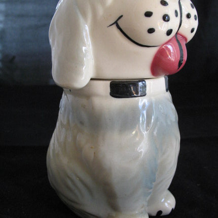 VINTAGE USA DAN The DOG Ceramic Pottery COOKIE Treat JAR MCCOY? Not-marked-ALPO Collectible Collectors