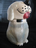 VINTAGE USA DAN The DOG Ceramic Pottery COOKIE Treat JAR MCCOY? Not-marked-ALPO Collectible Collectors