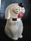 VINTAGE USA DAN The DOG Ceramic Pottery COOKIE Treat JAR MCCOY ? Not-marked-ALPO Collectible Collectors