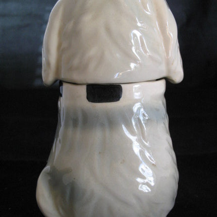 VINTAGE USA DAN The DOG Ceramic Pottery COOKIE Treat JAR MCCOY? Not-marked-ALPO Collectible Collectors