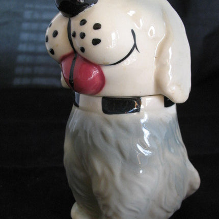 VINTAGE USA DAN The DOG Ceramic Pottery COOKIE Treat JAR MCCOY ? Not-marked-ALPO Collectible Collectors