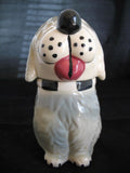 VINTAGE USA DAN The DOG Ceramic Pottery COOKIE Treat JAR MCCOY ? Not-marked-ALPO Collectible Collectors