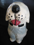 VINTAGE USA DAN The DOG Ceramic Pottery COOKIE Treat JAR MCCOY? Not-marked-ALPO Collectible Collectors