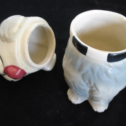 VINTAGE USA DAN The DOG Ceramic Pottery COOKIE Treat JAR MCCOY? Not-marked-ALPO Collectible Collectors