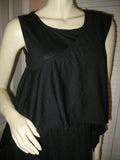 NEW Womens Tops BLACK SLEEVELESS Wide Adjustable SASH TOP Blouse size Large Women Casual Wear Casuals Wears Cheap Affordable Woman Clothes Clothing
