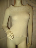 AMERICAN EAGLE OUTFITTERS Womens LIGHT YELLOW Long Sleeve Knit Sweater TOP Small