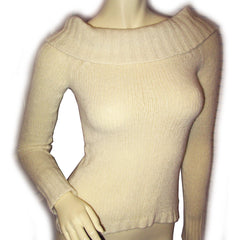 AMERICAN EAGLE OUTFITTERS Womens LIGHT YELLOW Long Sleeve Knit Sweater TOP Small