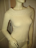 AMERICAN EAGLE OUTFITTERS Womens LIGHT YELLOW Long Sleeve Knit Sweater TOP Small