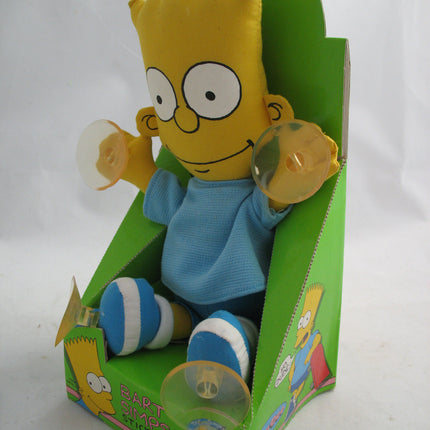 NEW 1990 BART SIMPSON SIMPSONS Auto Car Vehicle WINDOW HANGING CLING-ON Suction Cup PLUSH TOY Display
