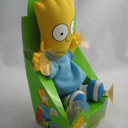 NEW 1990 BART SIMPSON SIMPSONS Auto Car Vehicle WINDOW HANGING CLING-ON Suction Cup PLUSH TOY Display