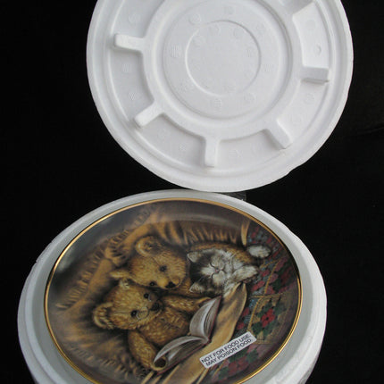 NEW Franklin Mint SUE WILLIS BEDTIME STORY Teddy Bears FINE PORCELAIN 8" Collectors PLATE