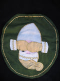 NEW CHRISTMAS Holiday Olive Green SANTA CLAUS TOILET SEAT Fabric COVER 2-Sided