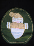 NEW CHRISTMAS Holiday Olive Green SANTA CLAUS TOILET SEAT Fabric COVER 2-Sided