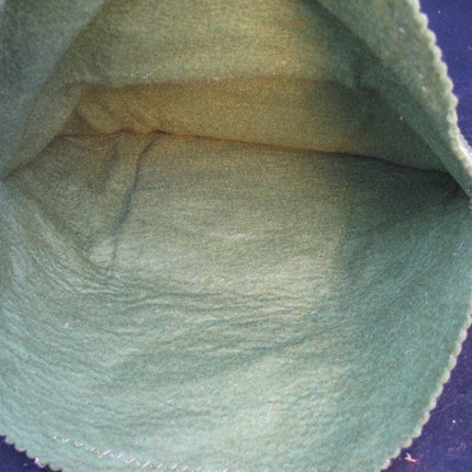 NEW CHRISTMAS Holiday Olive Green SANTA CLAUS TOILET SEAT Fabric COVER 2-Sided