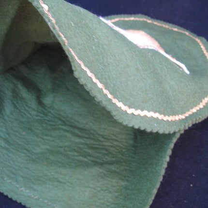 NEW CHRISTMAS Holiday Olive Green SANTA CLAUS TOILET SEAT Fabric COVER 2-Sided