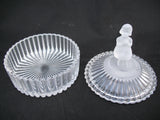 AVON GOEBEL HUMMEL Frost FROSTED GIRL LEAD CRYSTAL GLASS Figurine Trinket BOX Collectible Collectibles Figurines