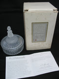 NEW NIB AVON GOEBEL HUMMEL FROSTED GIRL LEAD CRYSTAL GLASS Figurine Trinket BOX Collectible Collectibles