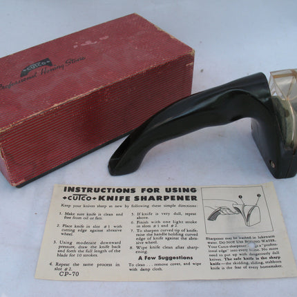 VINTAGE CUTCO HONING STONE KNIFE KNIVES SWORD Blade Blades SHARPENER SHARPENING TOOL CUTLERY SHARPENERS TOOLS