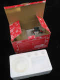 NEW AVON Christmas Holiday WINTER SNOWMAN Figurine SCENTED Perfume CANDLE GLASS JAR Box Candles Decors