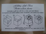 NEW AVON Christmas Holiday Birthday SQUARE GIFT WRAP BOX GIFTS BOXES Folding Collapsible with LID, RIBBON, NOTE CARD