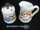 NEW CHRISTMAS DAY THANKSGIVING Holiday SUGAR And CREAM CREAMER CERAMIC SET Holiday Dining Party Family Dinner Table Kitchen Home Decors Decorations