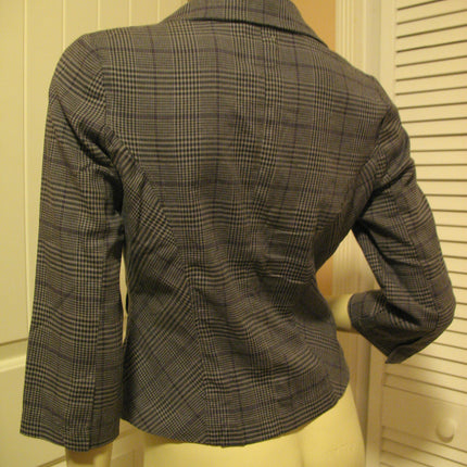Vintage Y2K Candies Plaid Blazer Jacket Preppy Academia Clueless Corpcore Office
